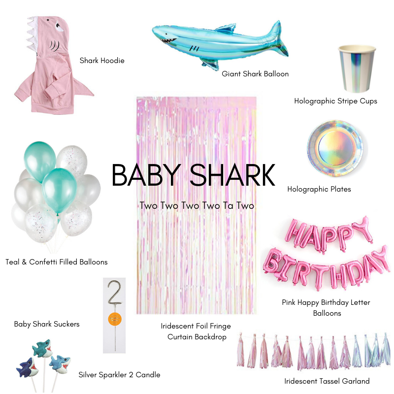 Baby Shark Inspired Second Birthday Party – Party Hop Shop