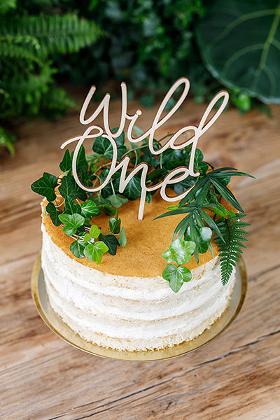 Wild One Wooden Cake Topper
