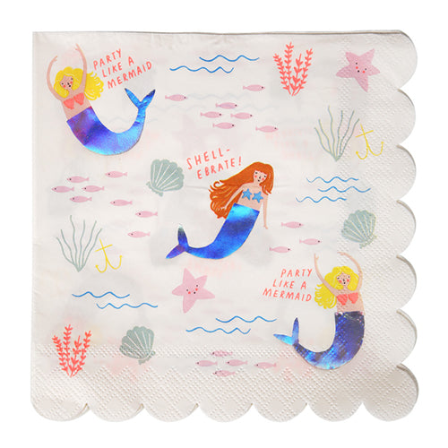 Let's Be Mermaids Napkins