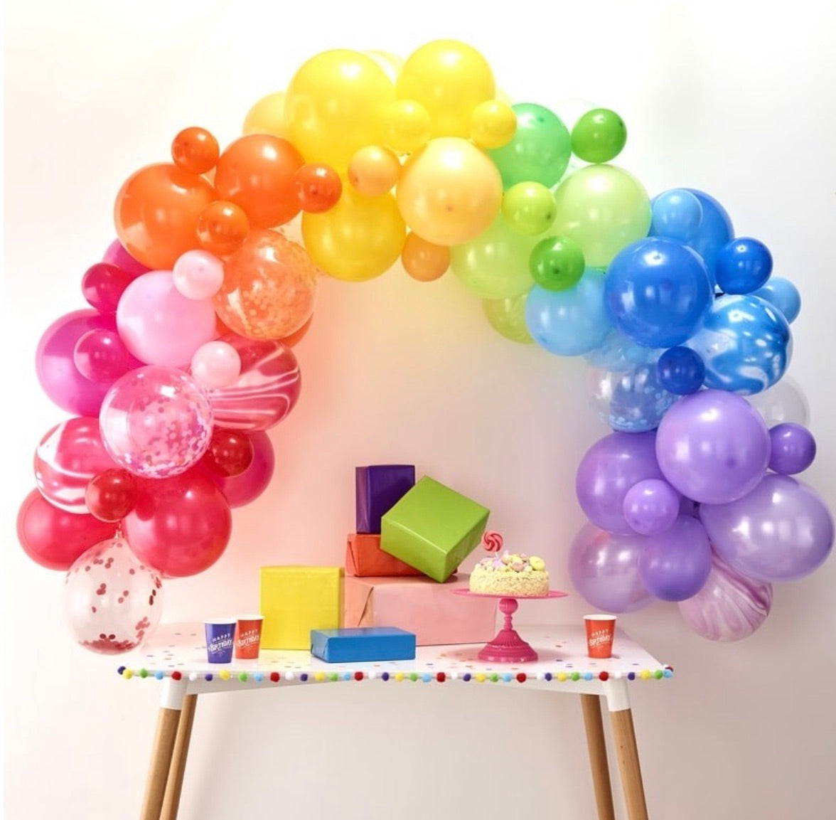 Rainbow Balloon Garland Kit Rainbow Birthday Party Rainbow Balloons Rainbow  Balloon Arch Rainbow Birthday Party Handmade in USA 