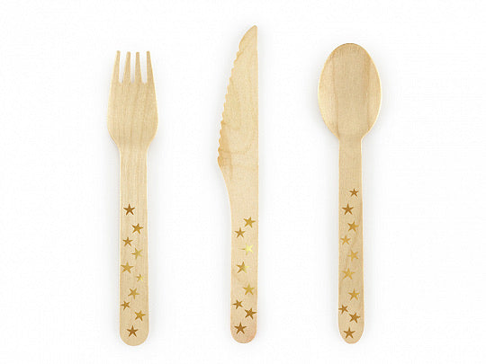Star Wooden Cutlery