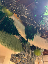 Fringe Ceiling Garland Rental – Reusable Streamer Backdrop for Events & Parties
