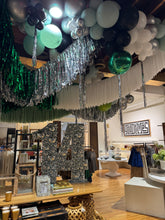 Fringe Ceiling Garland Rental – Reusable Streamer Backdrop for Events & Parties
