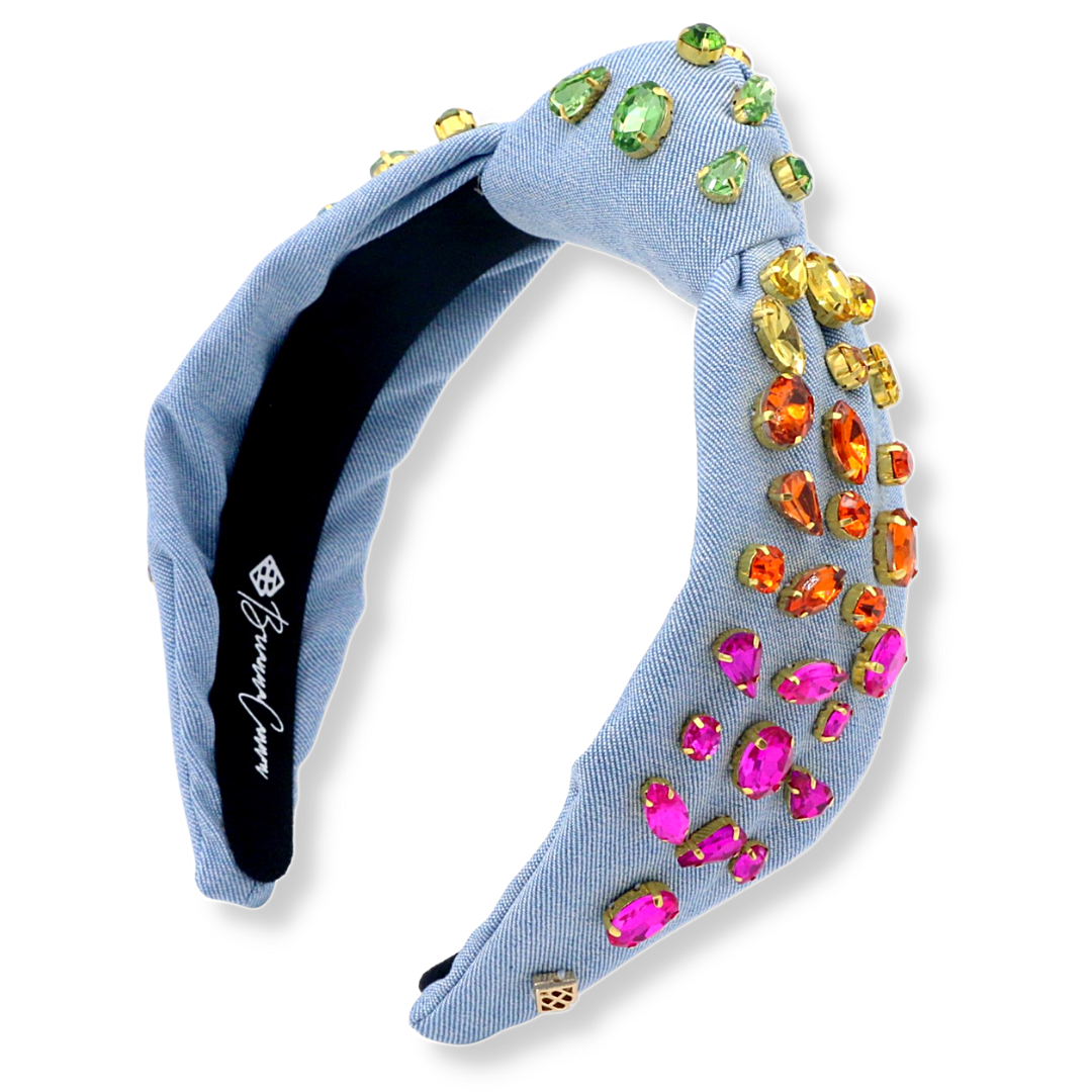 ヘアアクセサリー reaktund OG Headband DENIM Giegxin Denim Knot Headband Set - 3 Pieces | Elastic Blue