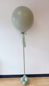 Jumbo Helium Balloon with Ribbon Bow