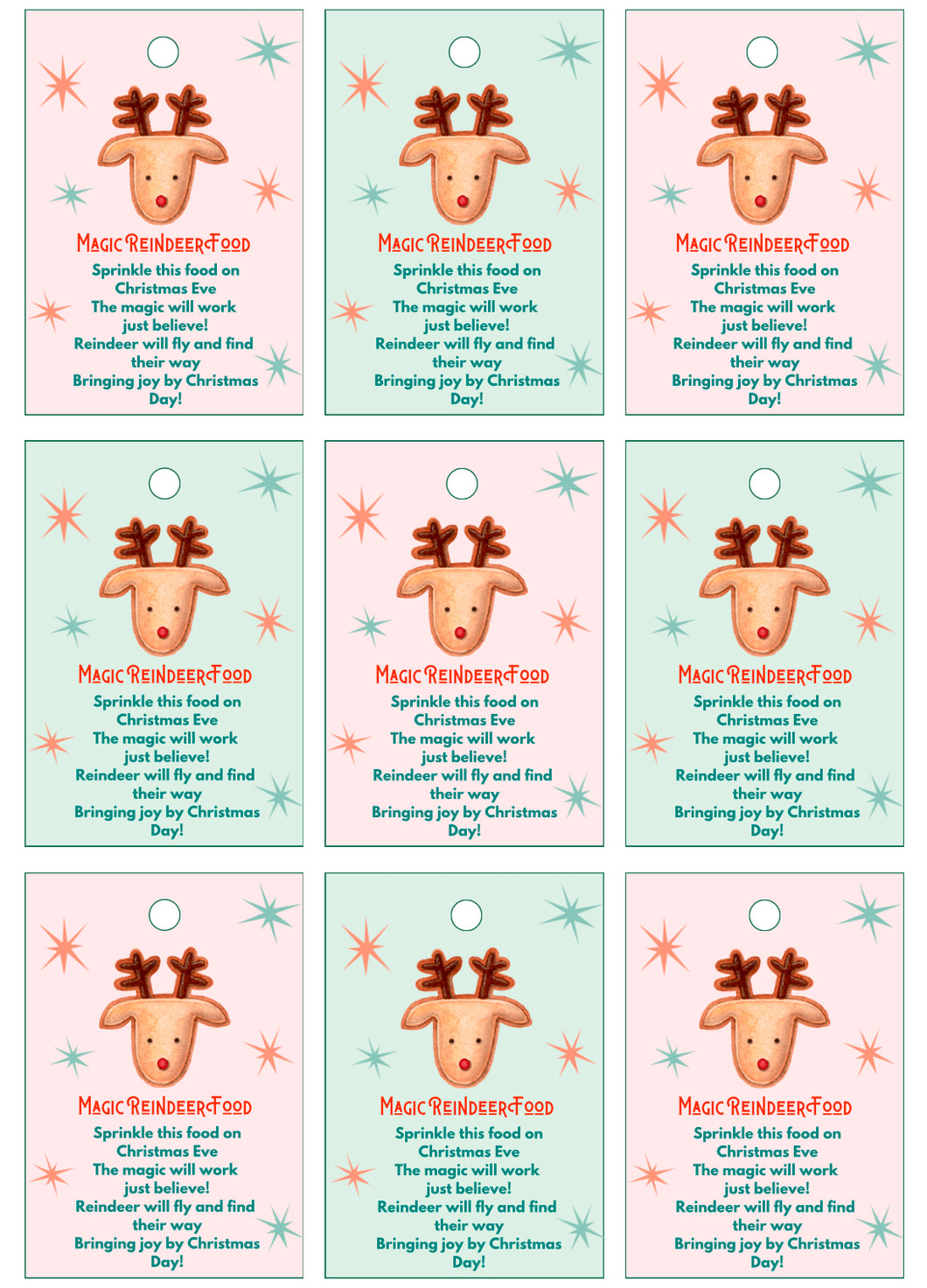 Magic Reindeer Food Printable