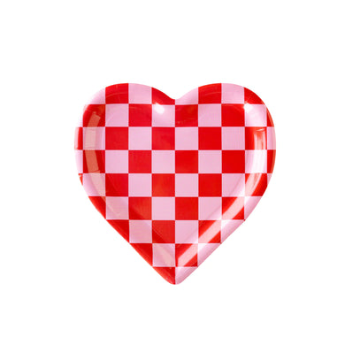 Checkered Heart Paper Napkin