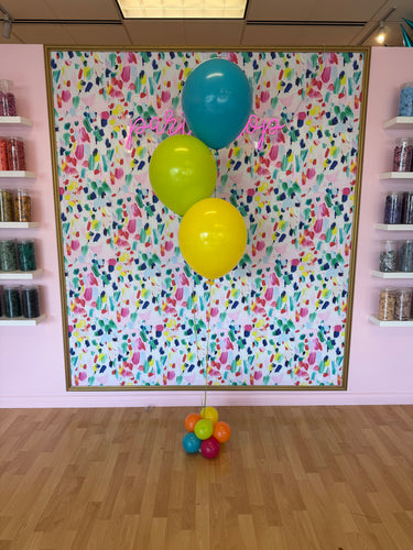 Helium Balloon Bundle – 3 Latex Balloons on a Balloon Weight