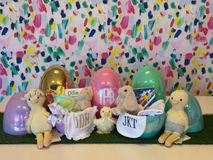 Monogrammed Easter Egg