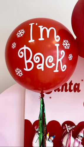 INFLATED I'M Back Elf On The Shelf Balloon