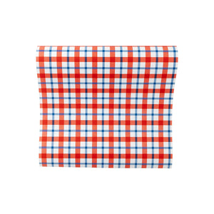 American Plaid Paper Table Runner