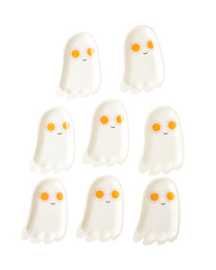 Hey Pumpkin Sunny Ghost Shaped Paper Plates