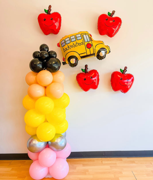 DIY Pencil Balloon Column