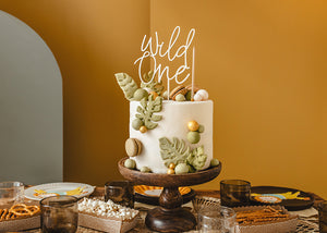Wild One Wooden Cake Topper
