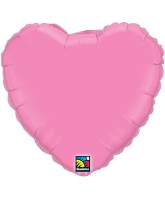 18" Matte Rose Foil Heart