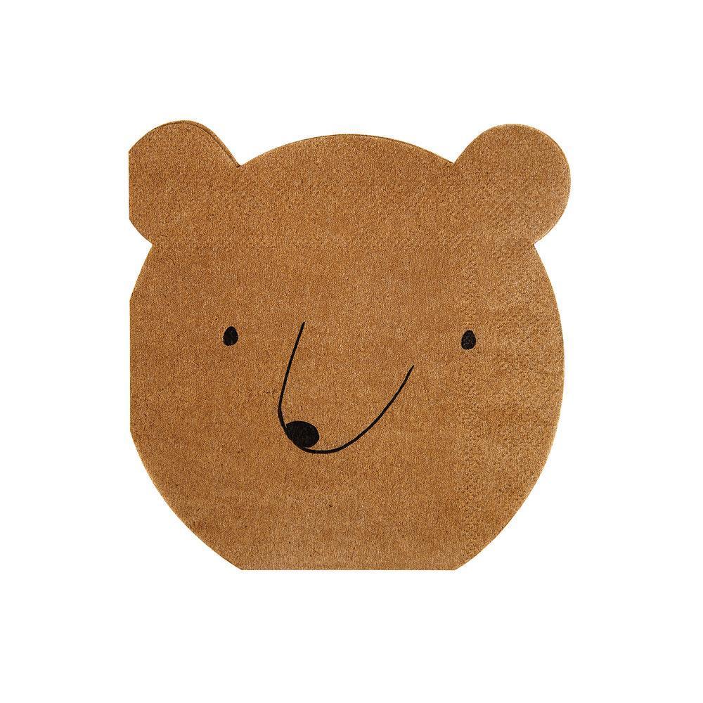 Little Explorer Bear Party Napkins