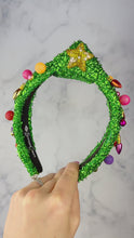 Child Size Tinsel Christmas Tree Headband