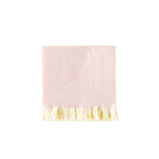 Pale Pink Fringe Napkins