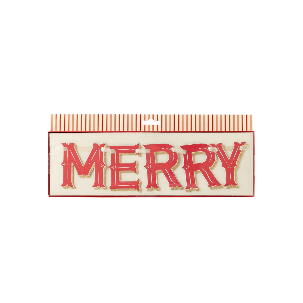 Believe Merry Christmas Banner