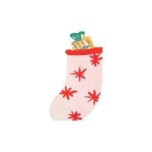 Christmas Wishes Stocking Shaped Guest Napkins