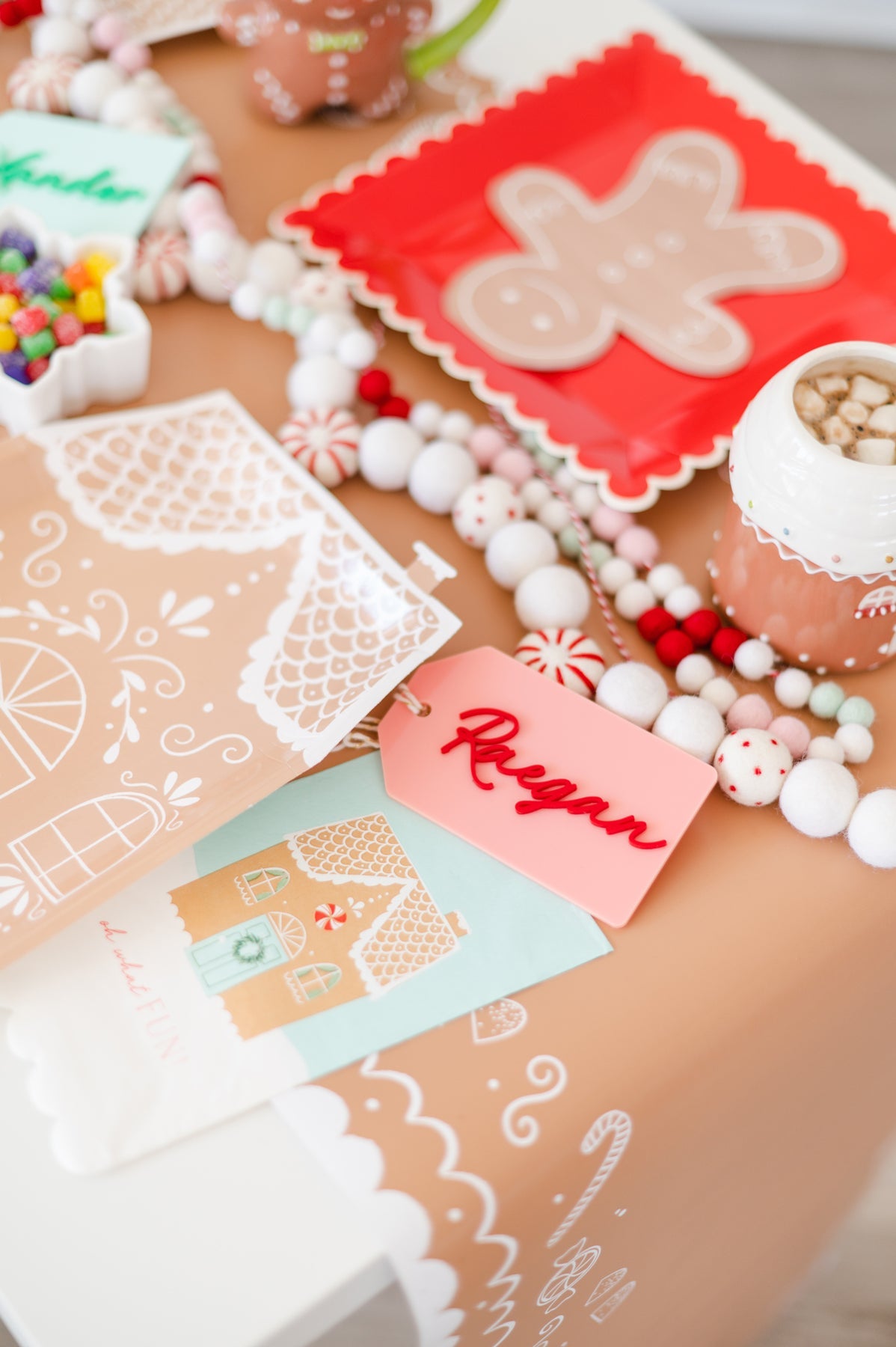 Gingerbread Table Runner – Party Hop Shop