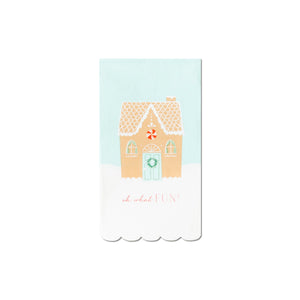 Gingerbread Scalloped Guest Napkins