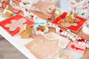 Gingerbread House Shaped Plates