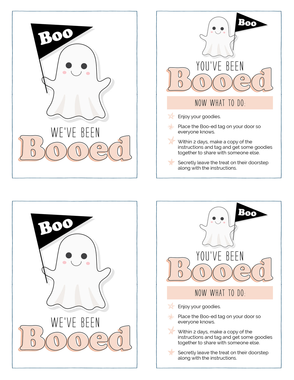 You've Been Booed Printable