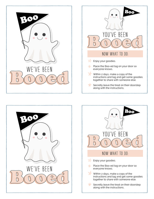 You've Been Booed Printable