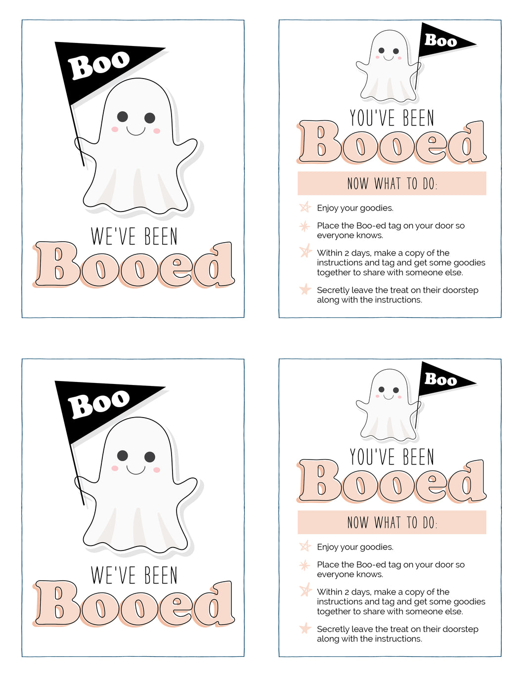 You've Been Booed Printable