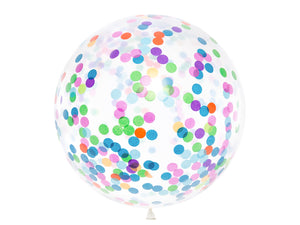 Jumbo 3' Multicolor Confetti Balloon