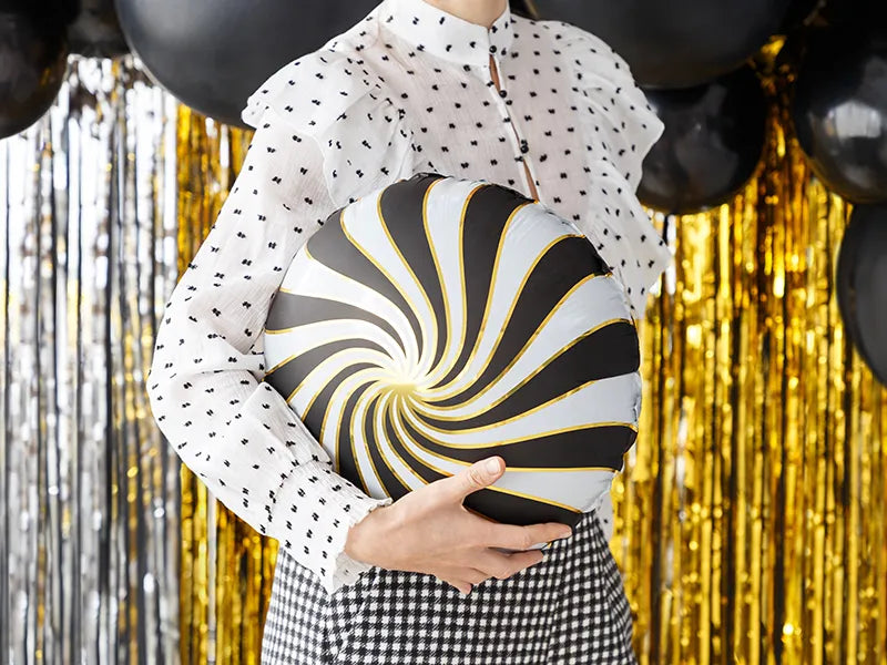 Black Swirl Candy Balloon