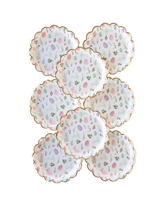Watercolor Scatter Scallop Plate