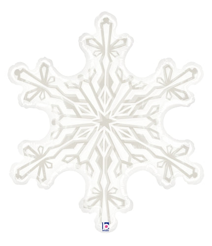 Clear Snowflake Foil Balloon