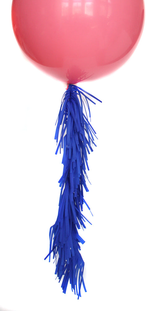 Cobalt Frilly Balloon Tassel
