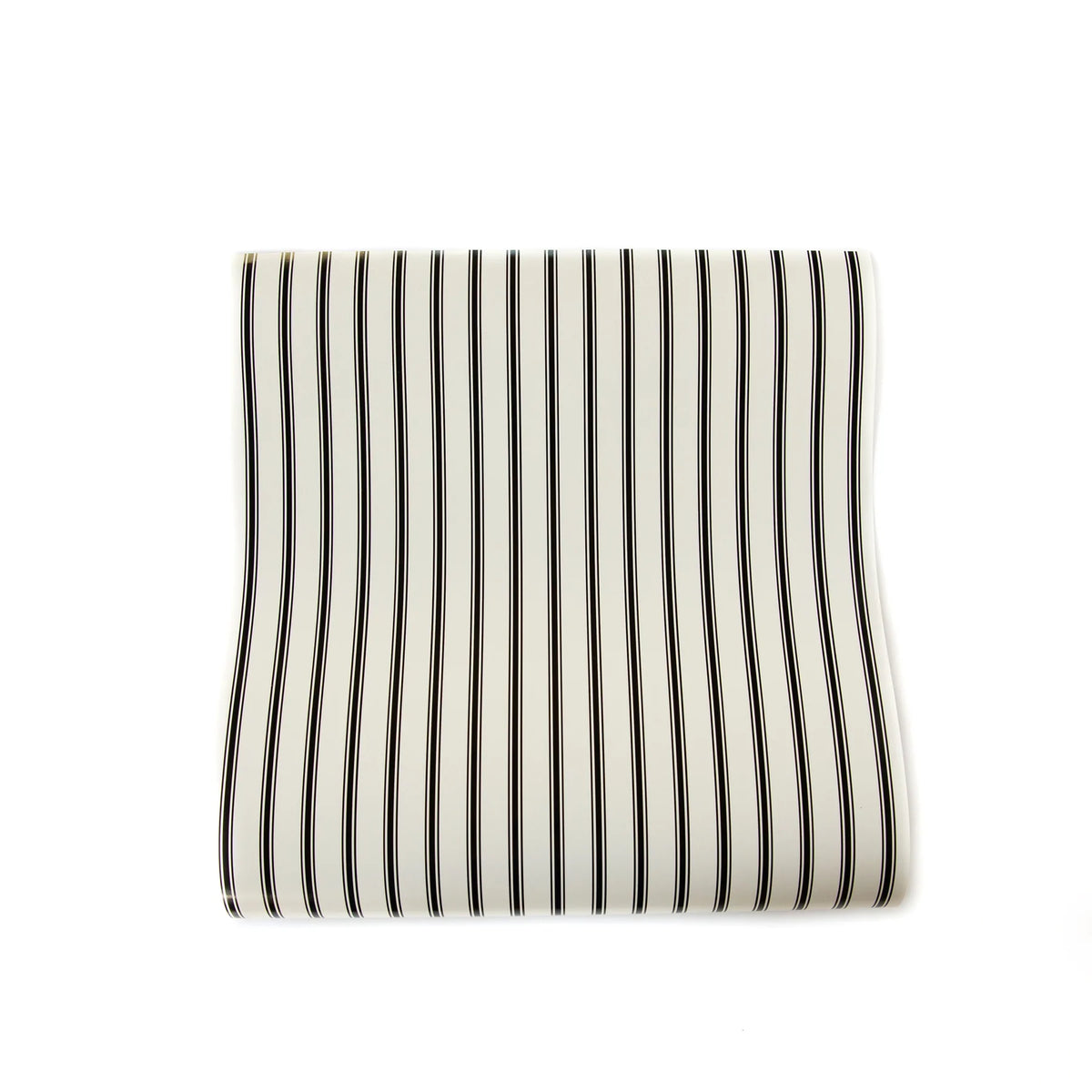 Cream with Black Stripe Paper Table Runner