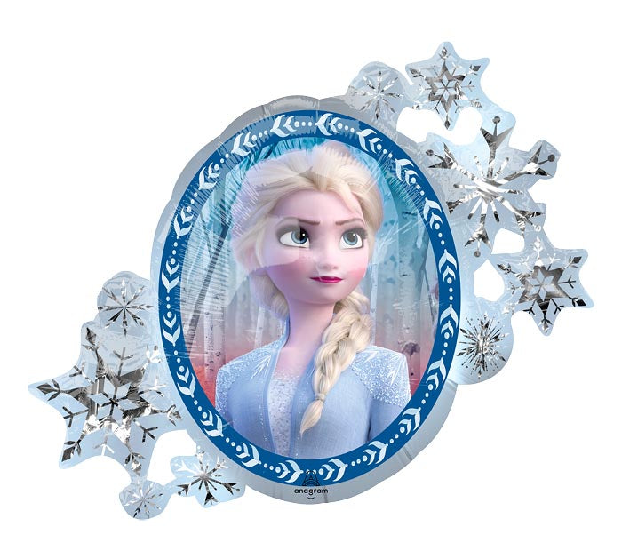 Frozen II Elsa and Anna two sided Foil Balloon