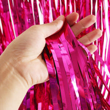 Hot Pink Fringe Curtain