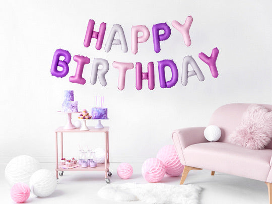 Foil Balloon Happy Birthday Letters