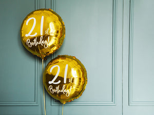 21st Birthday Foil Balloon