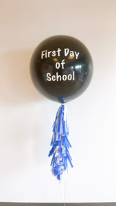 First Day of School/Grade Level/Back to School Jumbo Helium Balloon with Tassel