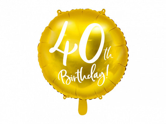 40th Birthday Foil Balloon