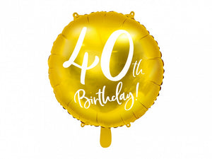40th Birthday Foil Balloon
