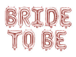 Rose Gold Foil Balloon Bride To Be Letter Balloons