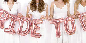 Rose Gold Foil Balloon Bride To Be Letter Balloons