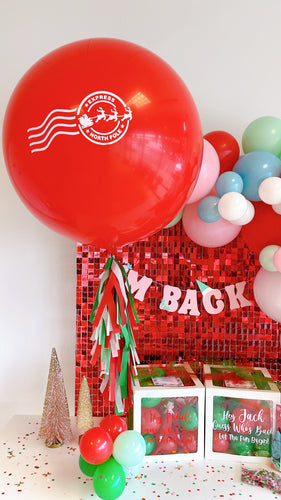 UNINFLATED Custom Jumbo Elf On The Shelf Balloon with Tassel