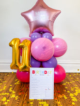 Happy Birthday Mini Balloon Column