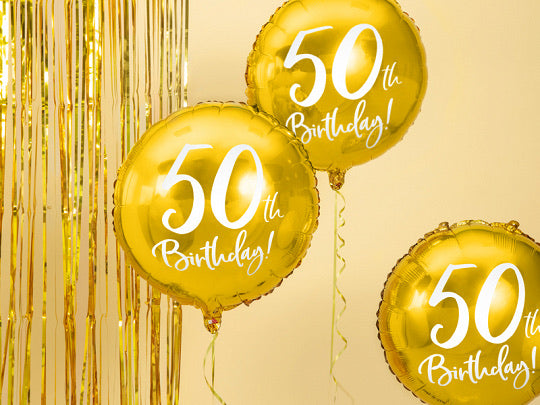 50th Birthday Foil Balloon