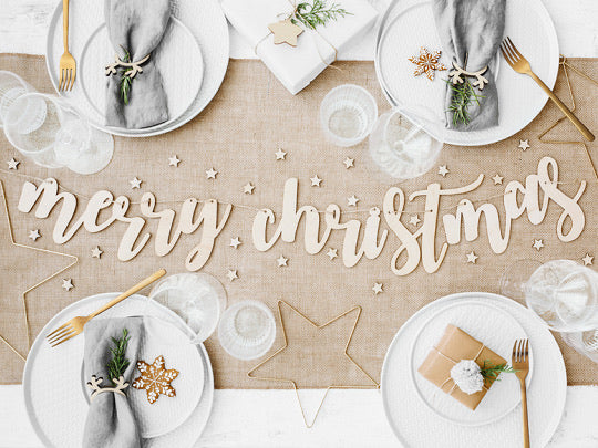 Wooden Merry Christmas Banner