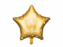 Happy Birthday Gold Foil Balloon